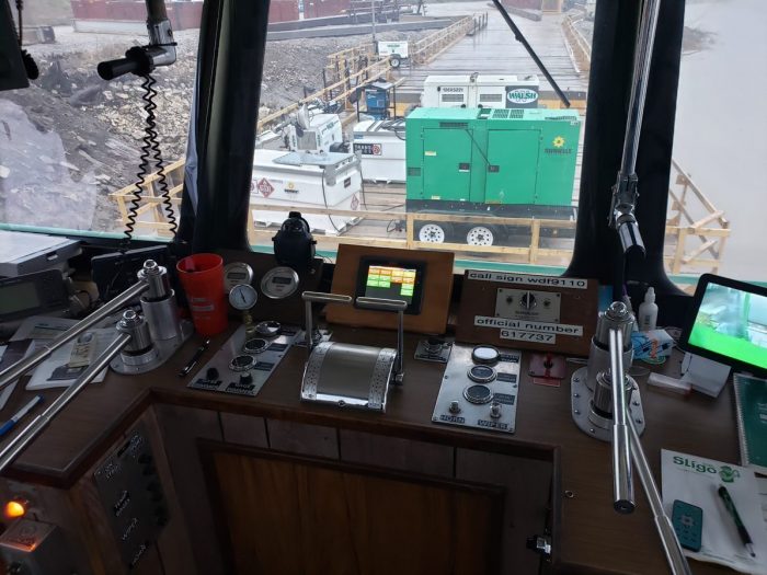 Canton Towing Walsh Const Marine Watch LT ACE panel pilot house
