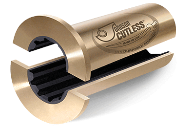 Johnson Cutless Split Naval Brass Flanged bearing