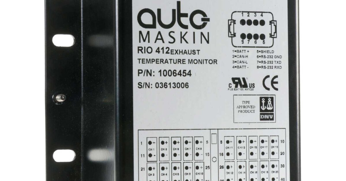 Auto Maskin RIO 412 Exhaust Temperature Interface | Palmer Johnson
