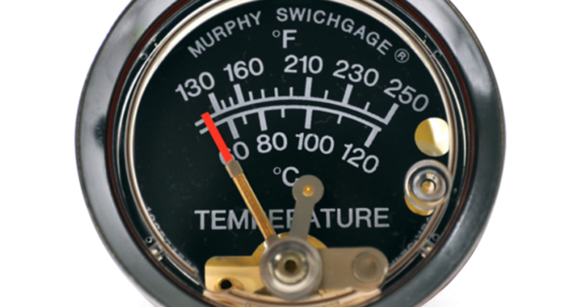 Murphy by Enovation A20 /A25 Series Temperature Gauges Palmer Johnson